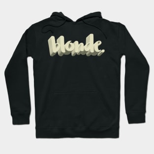 blonde. Hoodie